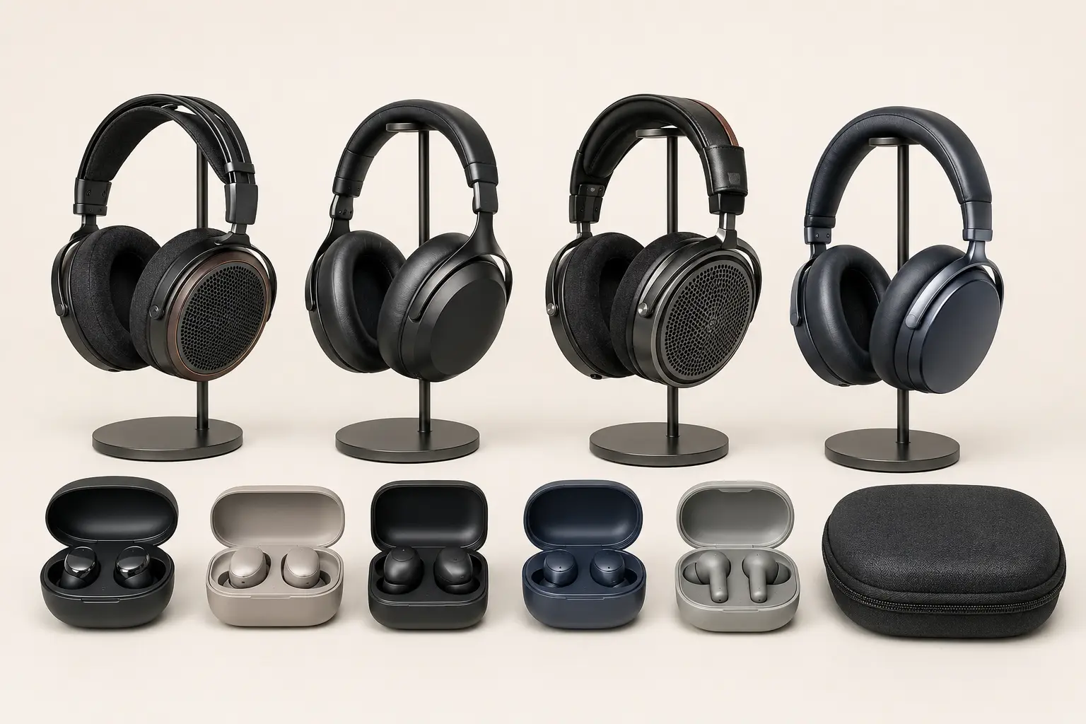 ภาพจำลองสินค้าแบบสมจริง หูฟัง STAX Spirit และ True Wireless สำหรับรับซื้อ Edifier สำหรับหน้ารับซื้อ Edifier