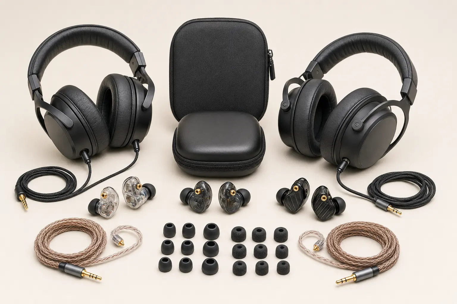 ภาพจำลองสินค้าแบบสมจริง หูฟัง AONIC และอุปกรณ์ In-Ear Monitor สำหรับรับซื้อ Shure สำหรับหน้ารับซื้อ Shure
