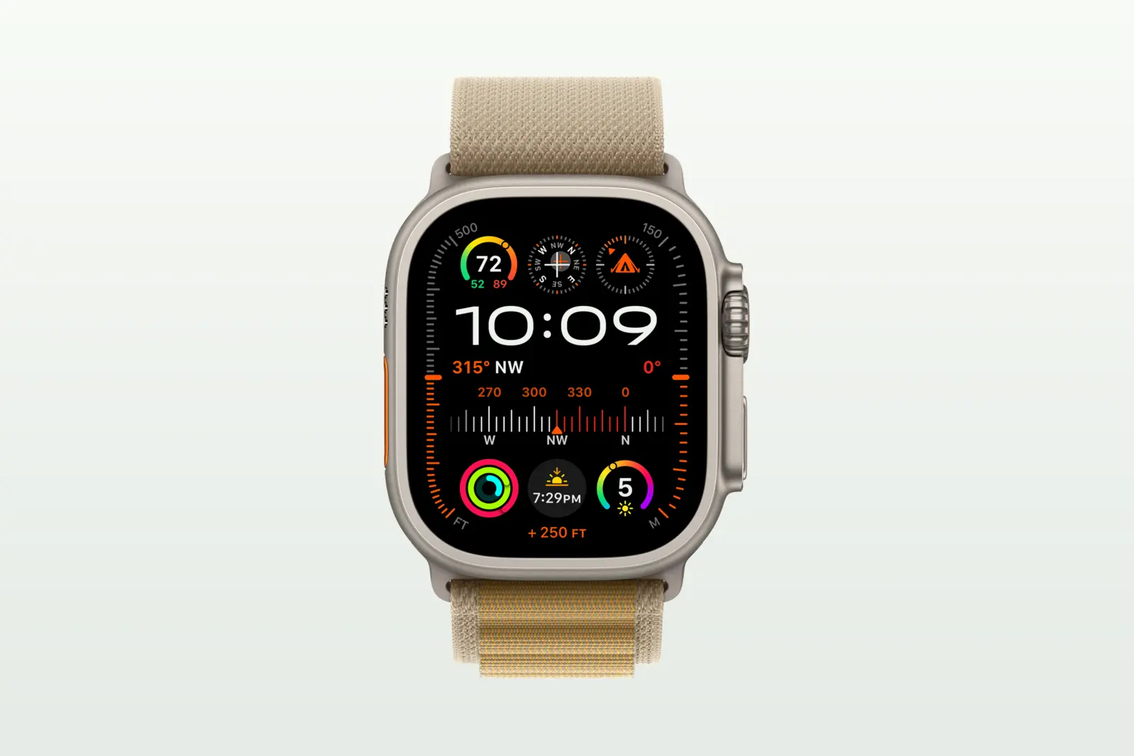 Apple Watch Ultra 2 ของจริง มุมด้านข้าง ความละเอียดสูง สำหรับหน้ารับซื้อ Smartwatch