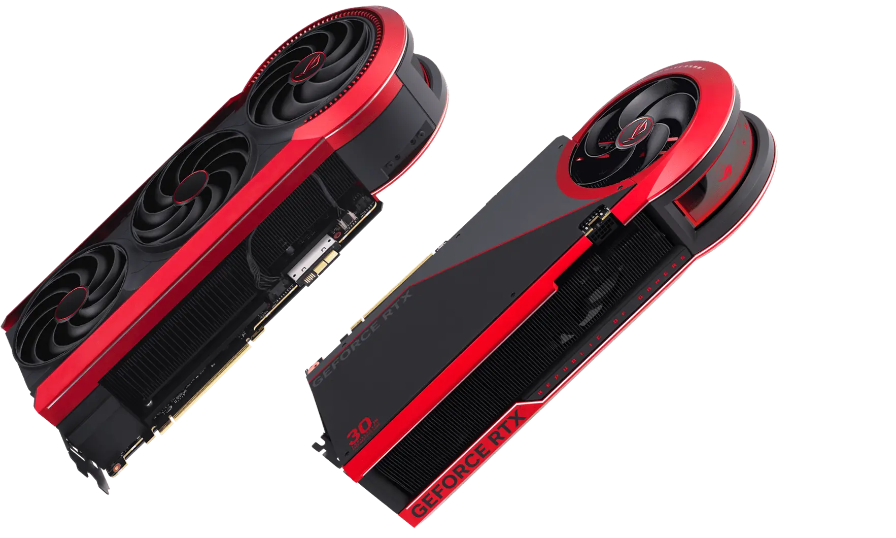 ASUS ROG Matrix GeForce RTX 5090 รุ่นเรือธง มุมเต็มตัวการ์ด สำหรับหน้ารับซื้อ ASUS
