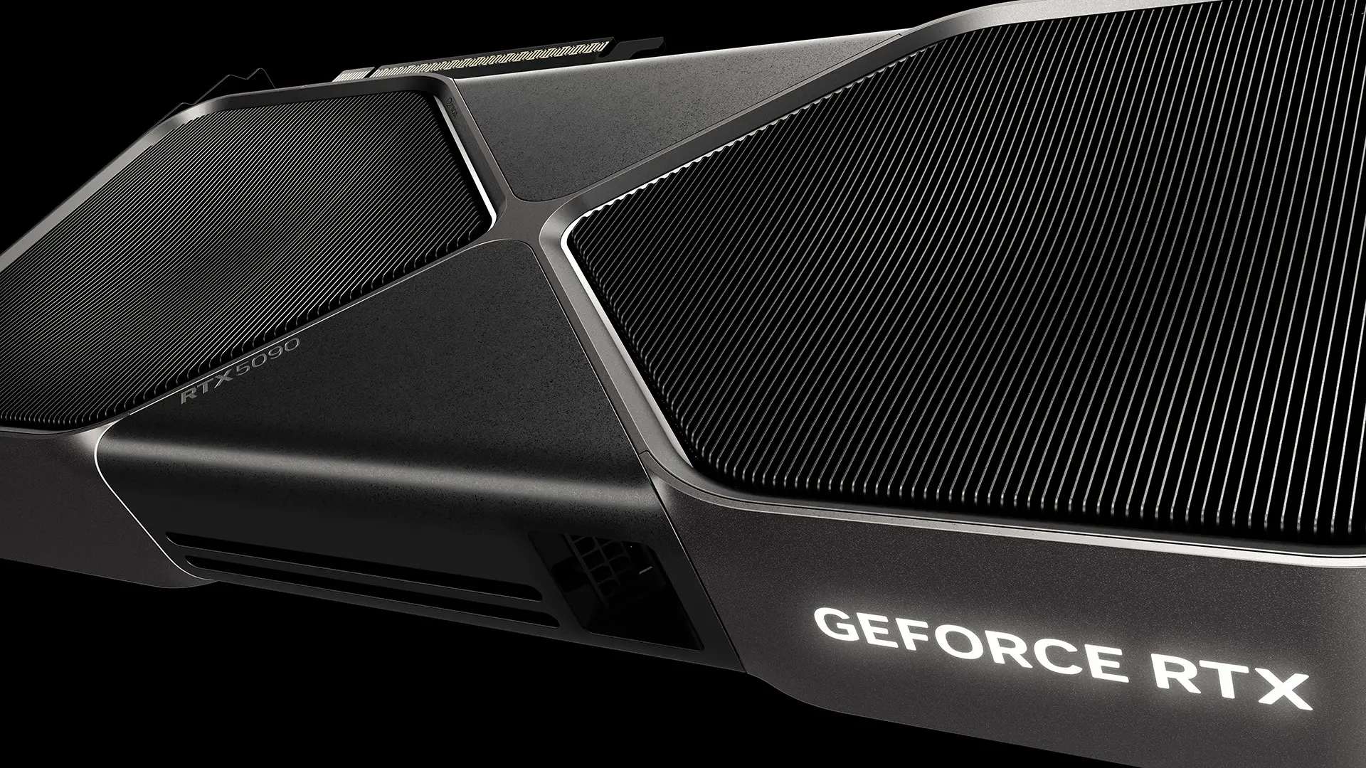 NVIDIA GeForce RTX 5090 Founders Edition รุ่นเรือธง มุมรายละเอียดตัวการ์ด สำหรับหน้ารับซื้อ NVIDIA GeForce