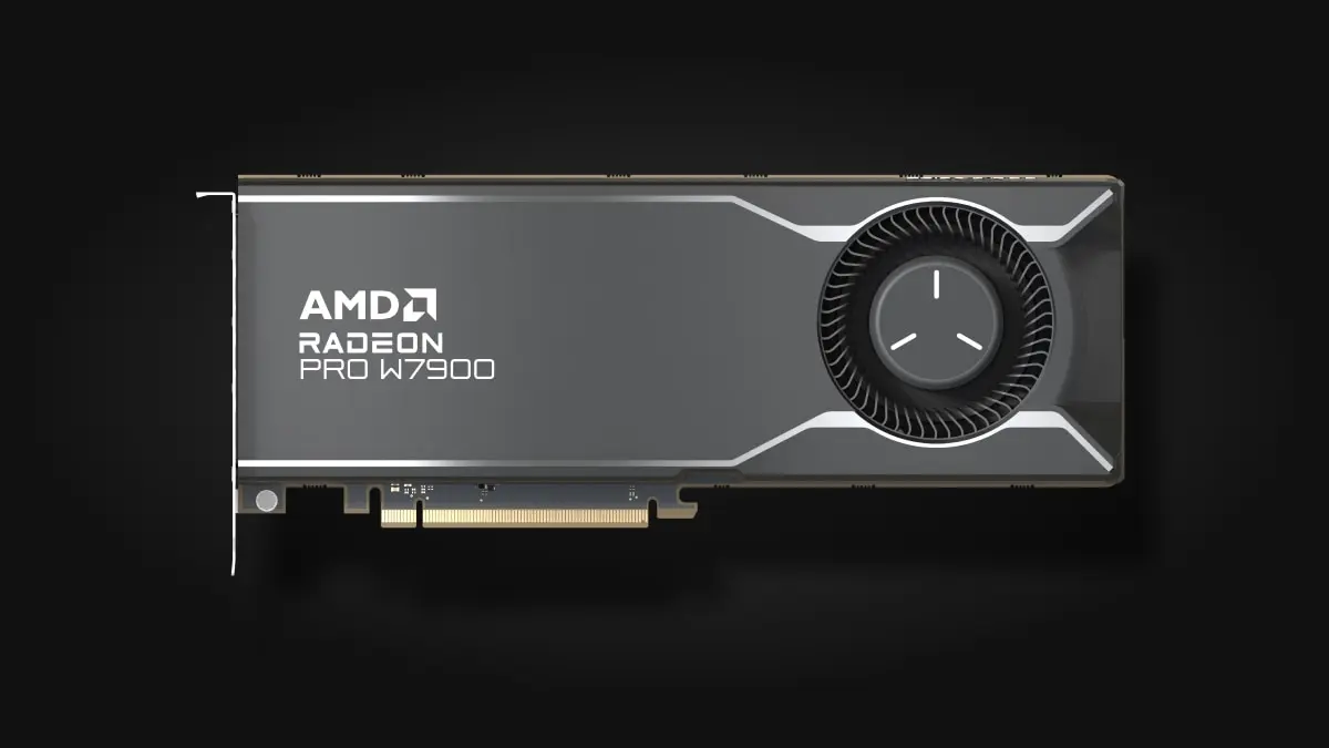 AMD Radeon PRO W7900 รุ่นเรือธงสำหรับเวิร์กสเตชัน สำหรับหน้ารับซื้อ Professional GPU