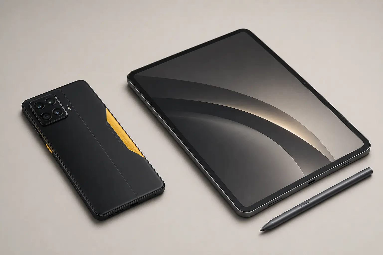 ภาพจำลองสินค้าแบบสมจริง POCO และ Xiaomi Pad สำหรับหน้ารับซื้อ Xiaomi / Redmi / POCO