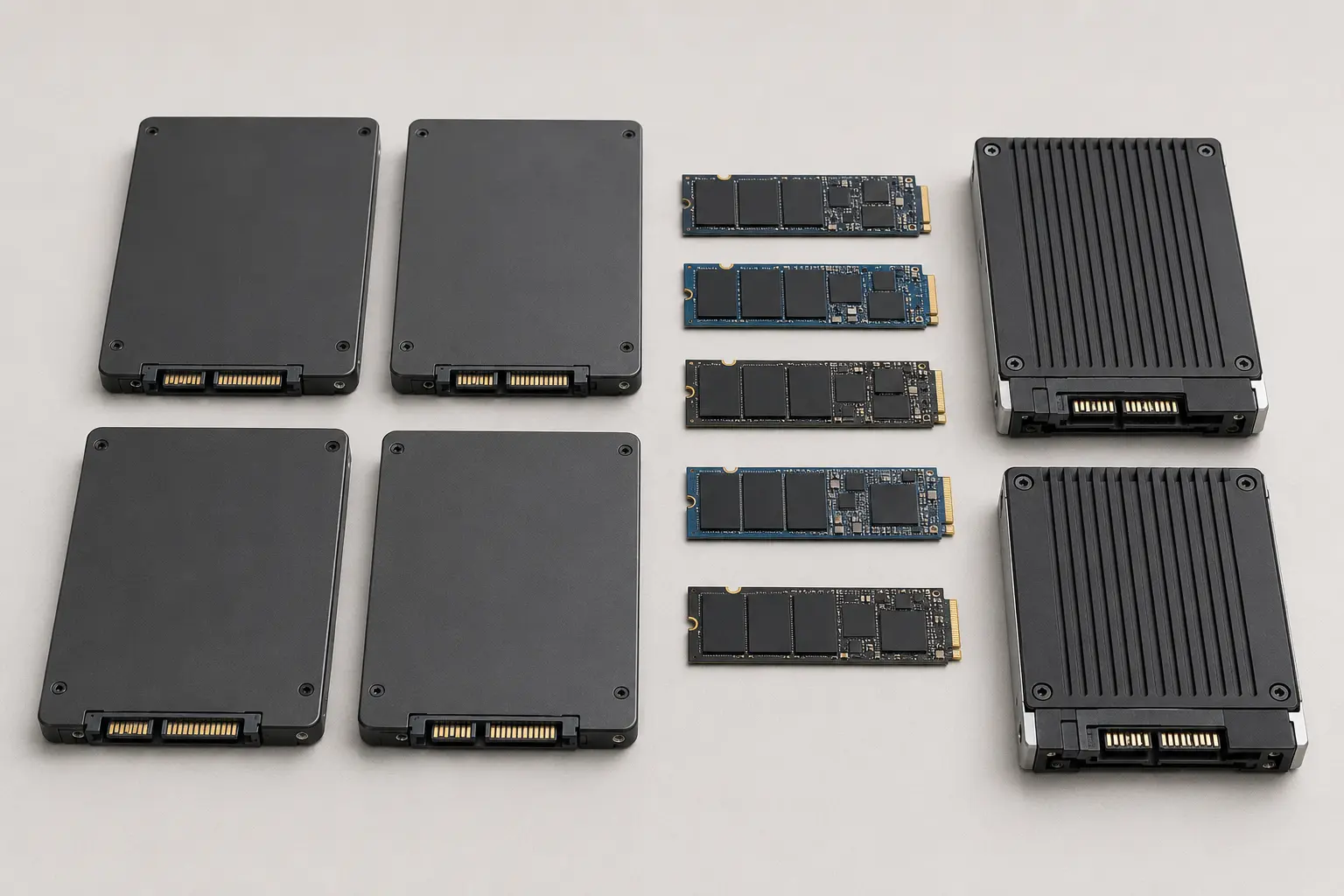 ภาพจำลองสมจริง Consumer, Workstation และ Enterprise SSD สำหรับหน้ารับซื้อ Kingston / Crucial SSD