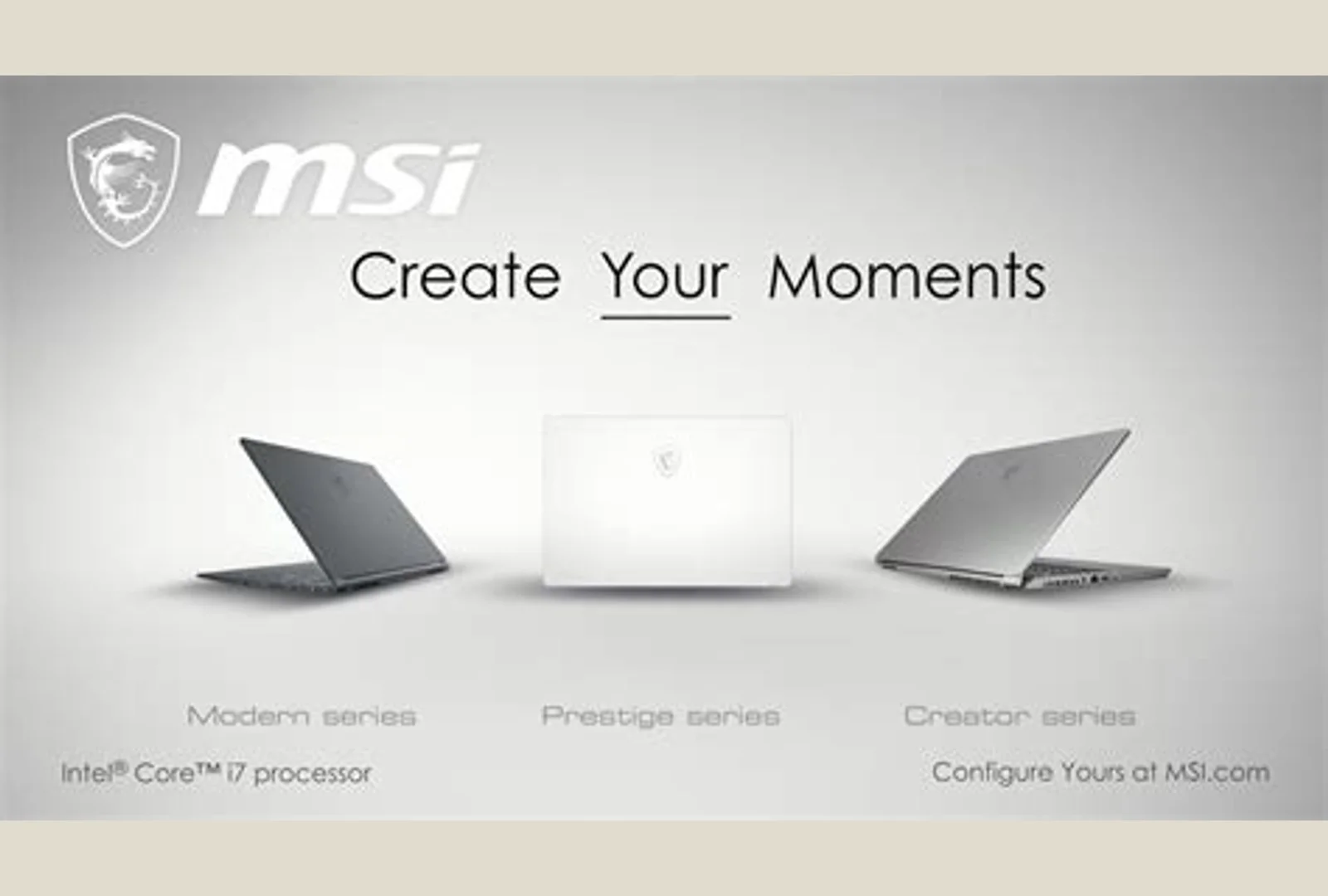 ภาพสินค้าจริง MSI Creator / Workstation รุ่นที่รับซื้อ